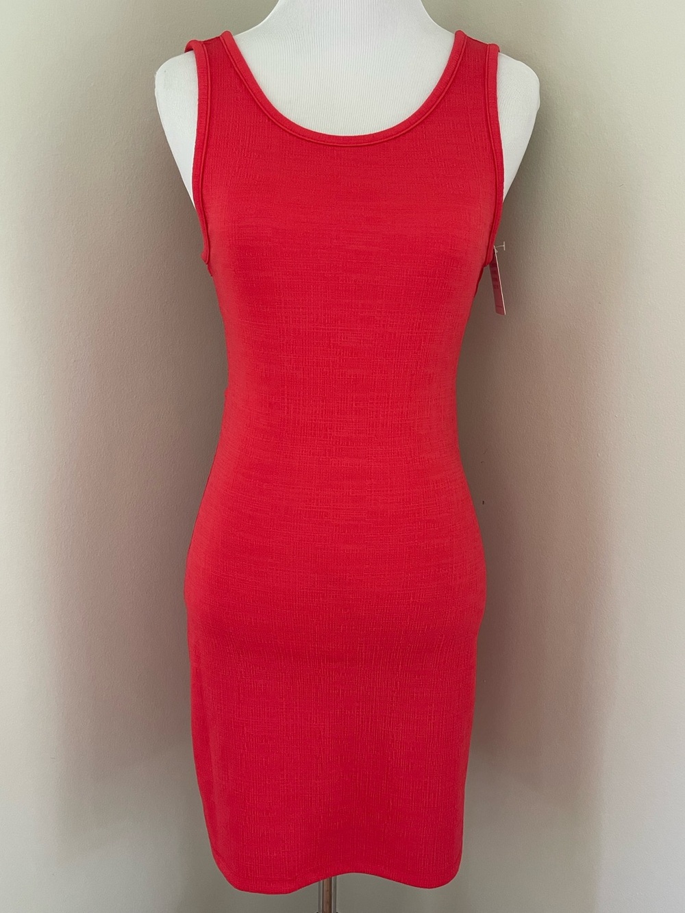Roxy Good Keepsake Mini Dress Red Cutout Open Back Bodycon Size S NWT